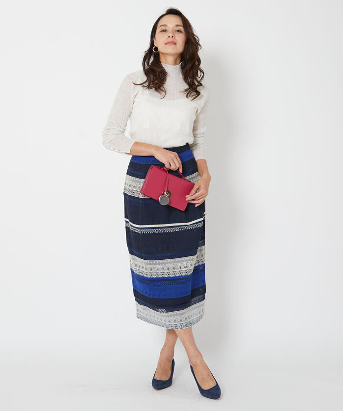 Viaggio Blu 【Viaggio Blu】 Border Lace Skirt
