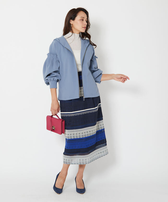 Viaggio Blu 【Viaggio Blu】 Border Lace Skirt