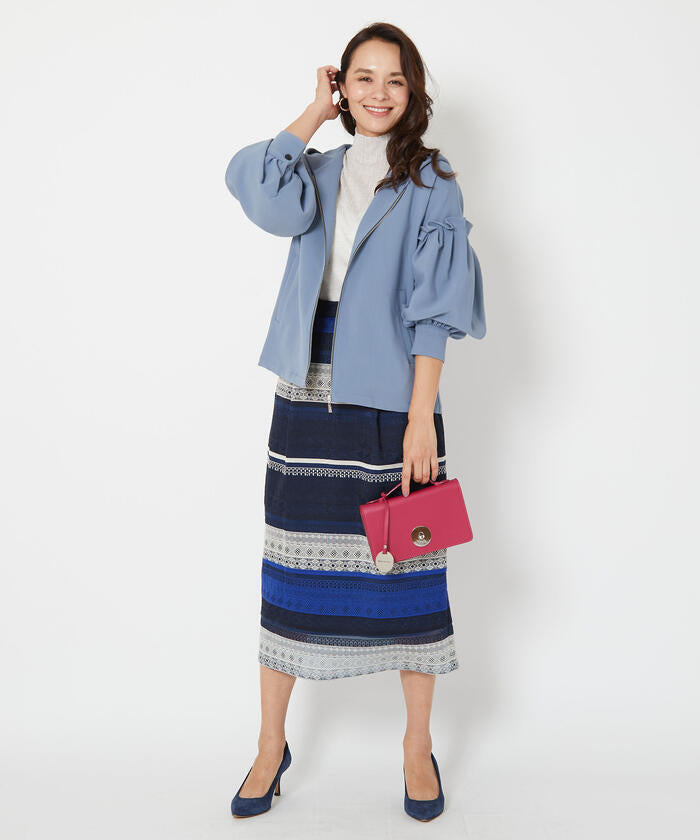 Viaggio Blu 【Viaggio Blu】 Border Lace Skirt