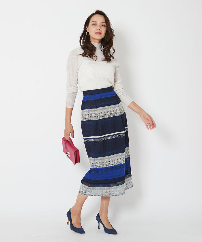 Viaggio Blu 【Viaggio Blu】 Border Lace Skirt
