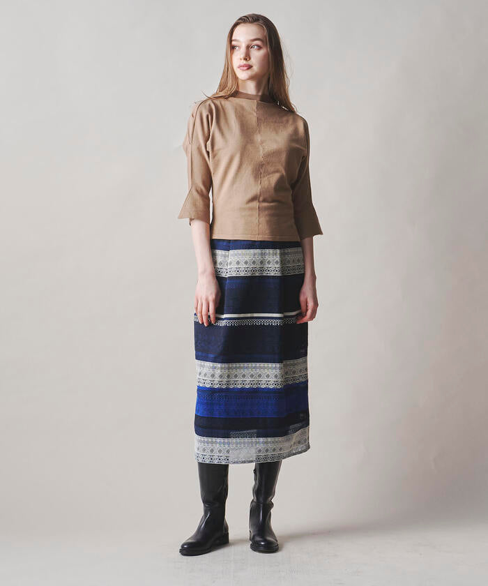 Viaggio Blu 【Viaggio Blu】 Border Lace Skirt