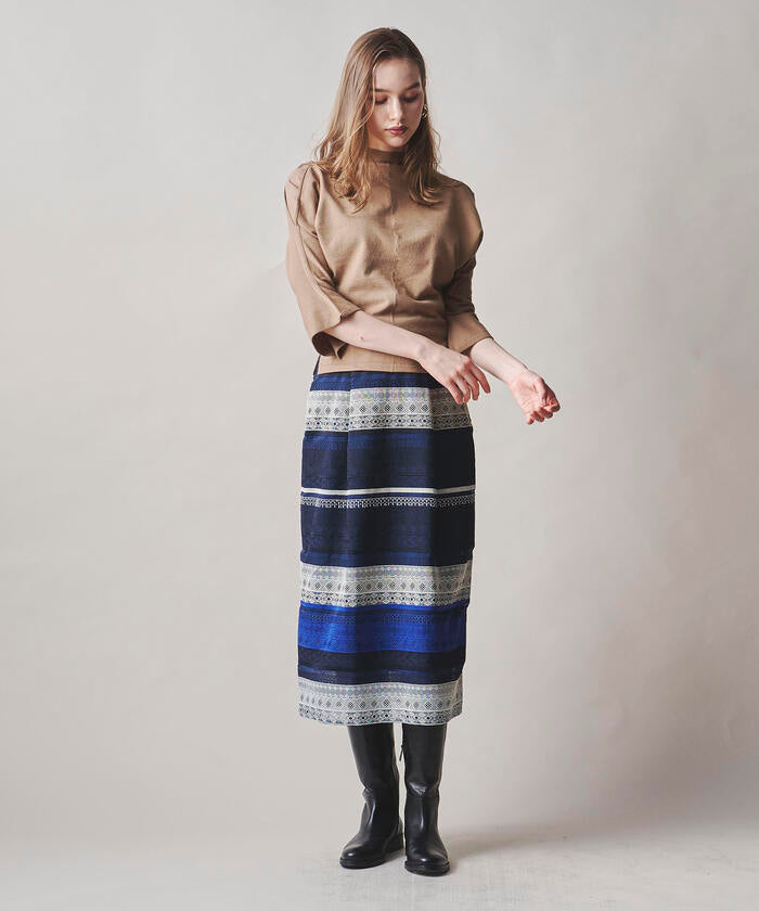 Viaggio Blu 【Viaggio Blu】 Border Lace Skirt