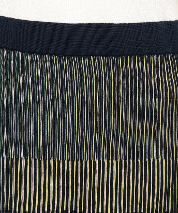 Viaggio Blu 【Plus Size】【Viaggio Blu Plus】Multi-Stripe Knit Dress