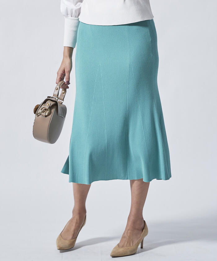 Viaggio Blu 【Viaggio Blu】SUNNY14G RIB Flared Skirt