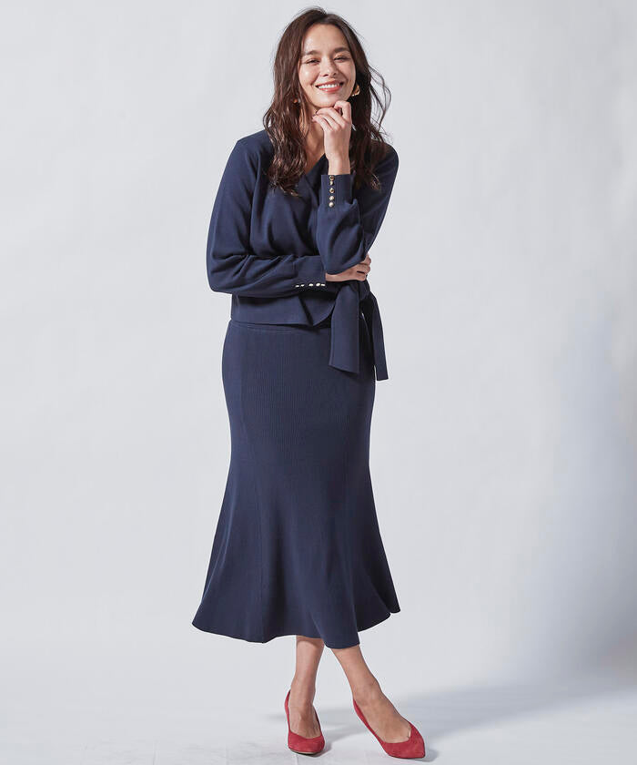 Viaggio Blu 【Viaggio Blu】SUNNY14G RIB Flared Skirt