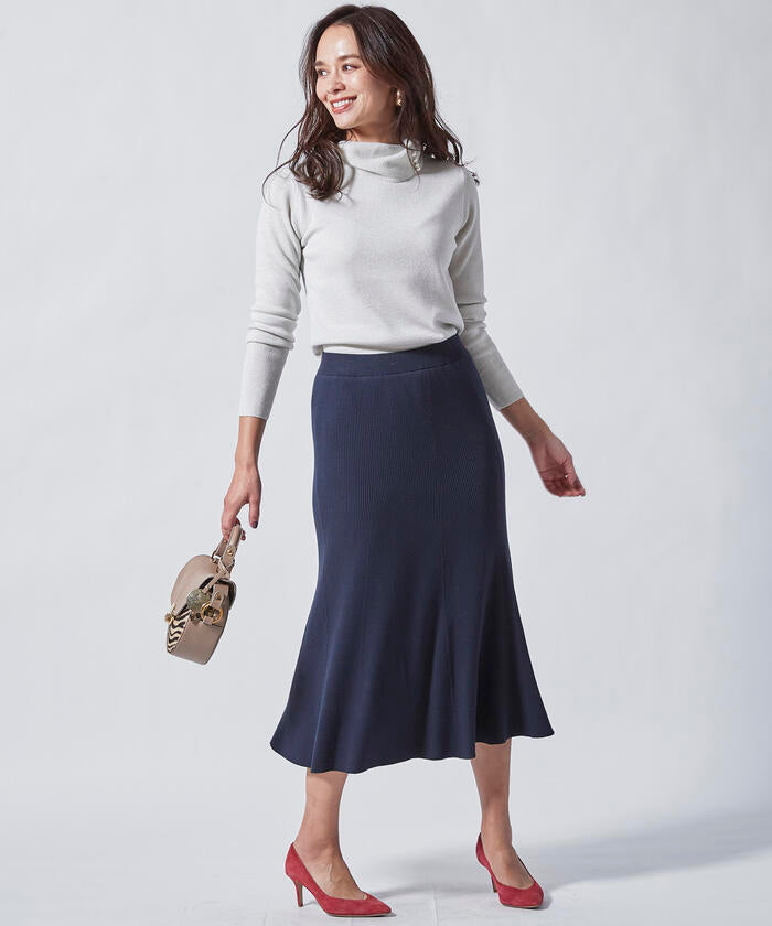 Viaggio Blu 【Viaggio Blu】SUNNY14G RIB Flared Skirt