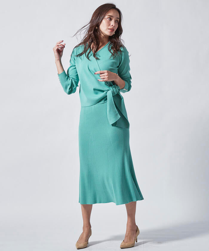 Viaggio Blu 【Viaggio Blu】SUNNY14G RIB Flared Skirt