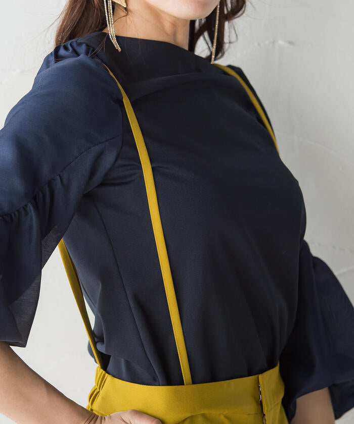 Viaggio Blu 【Viaggio Blu】 Air Forza Twill Suspender Pants