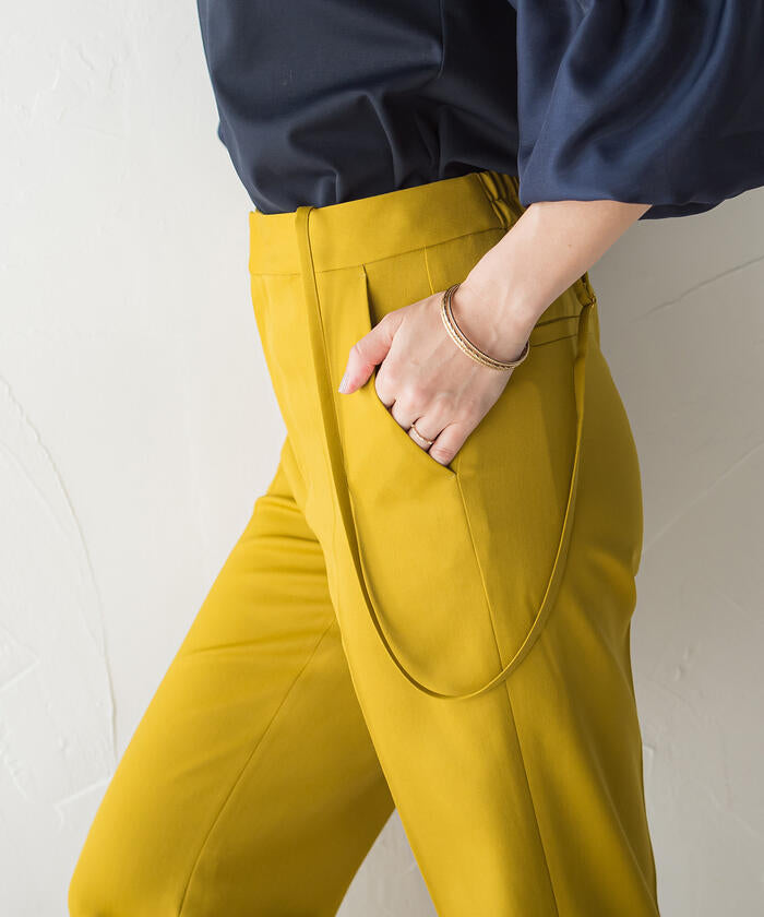 Viaggio Blu 【Viaggio Blu】 Air Forza Twill Suspender Pants