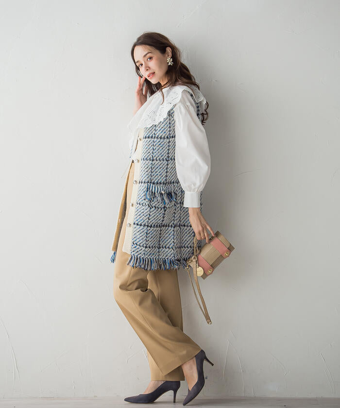 Viaggio Blu 【Viaggio Blu】 Air Forza Twill Suspender Pants