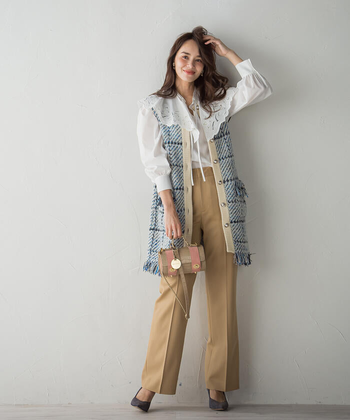 Viaggio Blu 【Viaggio Blu】 Air Forza Twill Suspender Pants