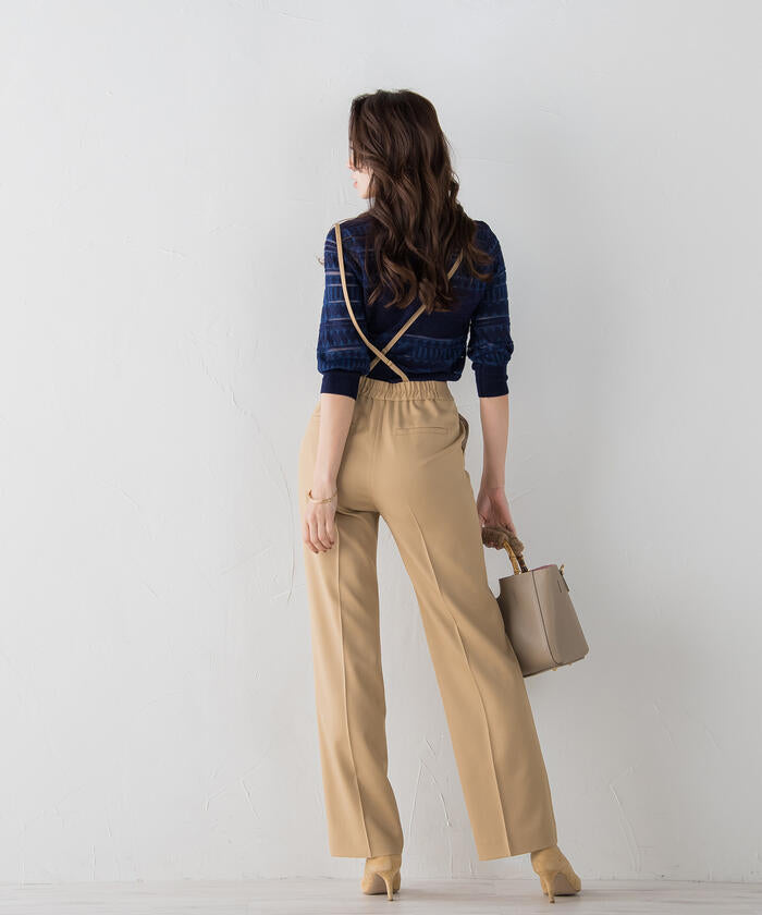 Viaggio Blu 【Viaggio Blu】 Air Forza Twill Suspender Pants