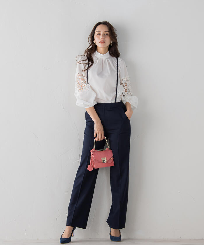 Viaggio Blu 【Viaggio Blu】 Air Forza Twill Suspender Pants