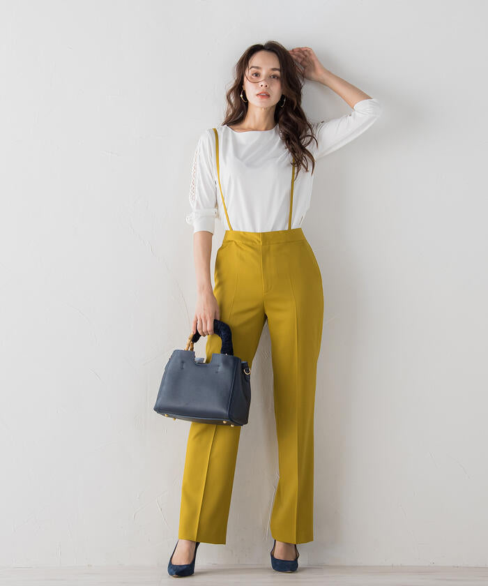 Viaggio Blu 【Viaggio Blu】 Air Forza Twill Suspender Pants