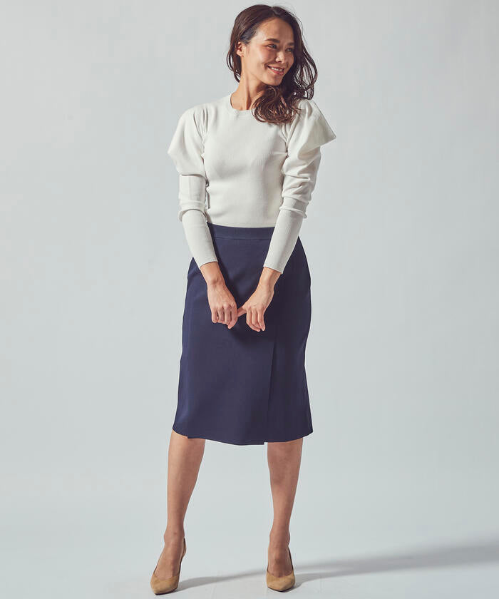 Viaggio Blu 【Plus Size】【Viaggio Blu Plus】14G Soubari Wrap Skirt