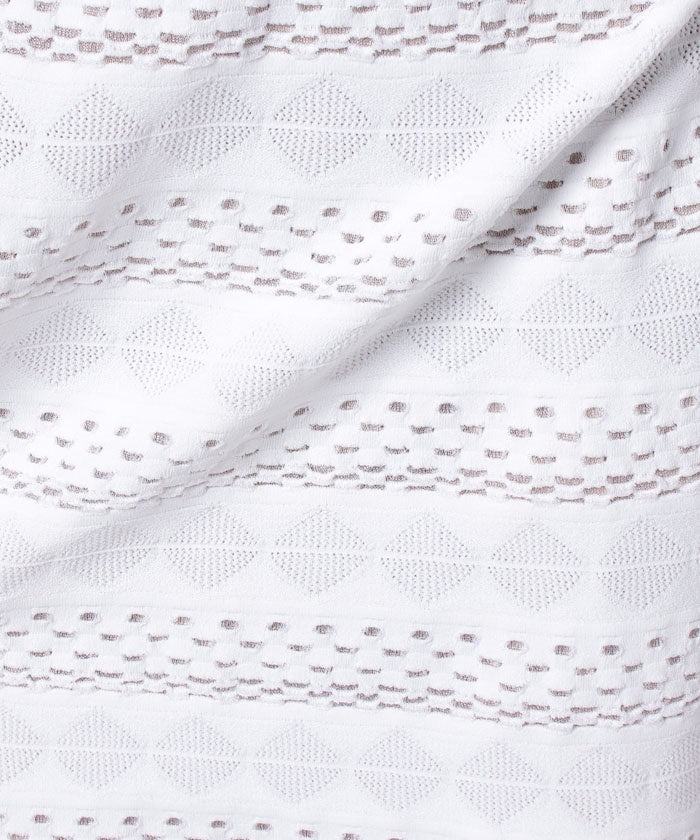 Viaggio Blu ～FABRIZIO GIOVANNONI～ Lace Pattern Knit Tight Skirt