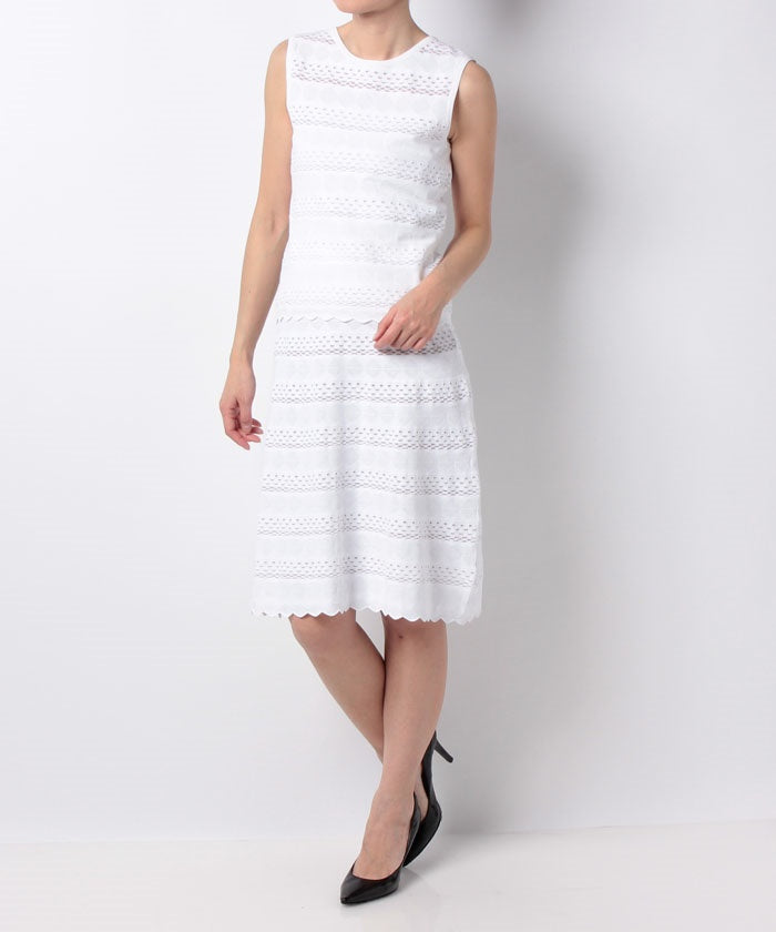 Viaggio Blu ～FABRIZIO GIOVANNONI～ Lace Pattern Knit Tight Skirt