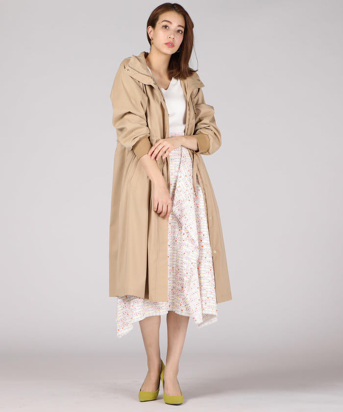 VICKY VICKY Spring Tweed Fringe Skirt