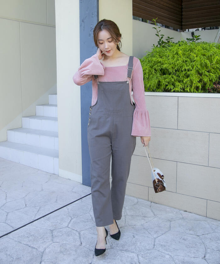 VICKY 【VICKY】 Hand Washable Flare Sleeve Velour Pullover