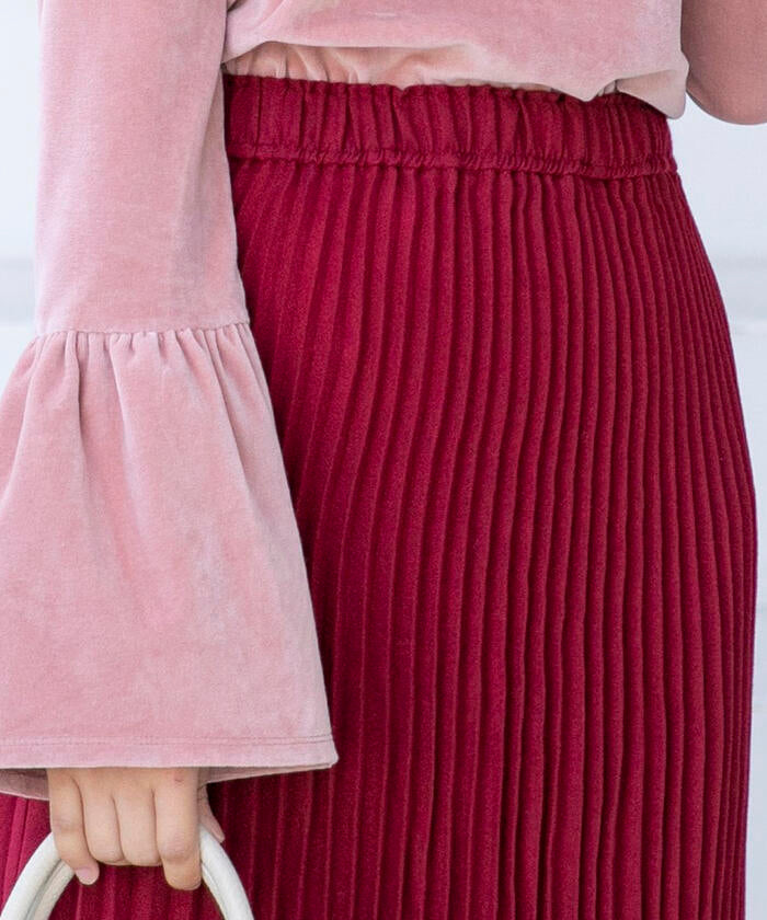 VICKY 【VICKY】 Hand Washable Flare Sleeve Velour Pullover