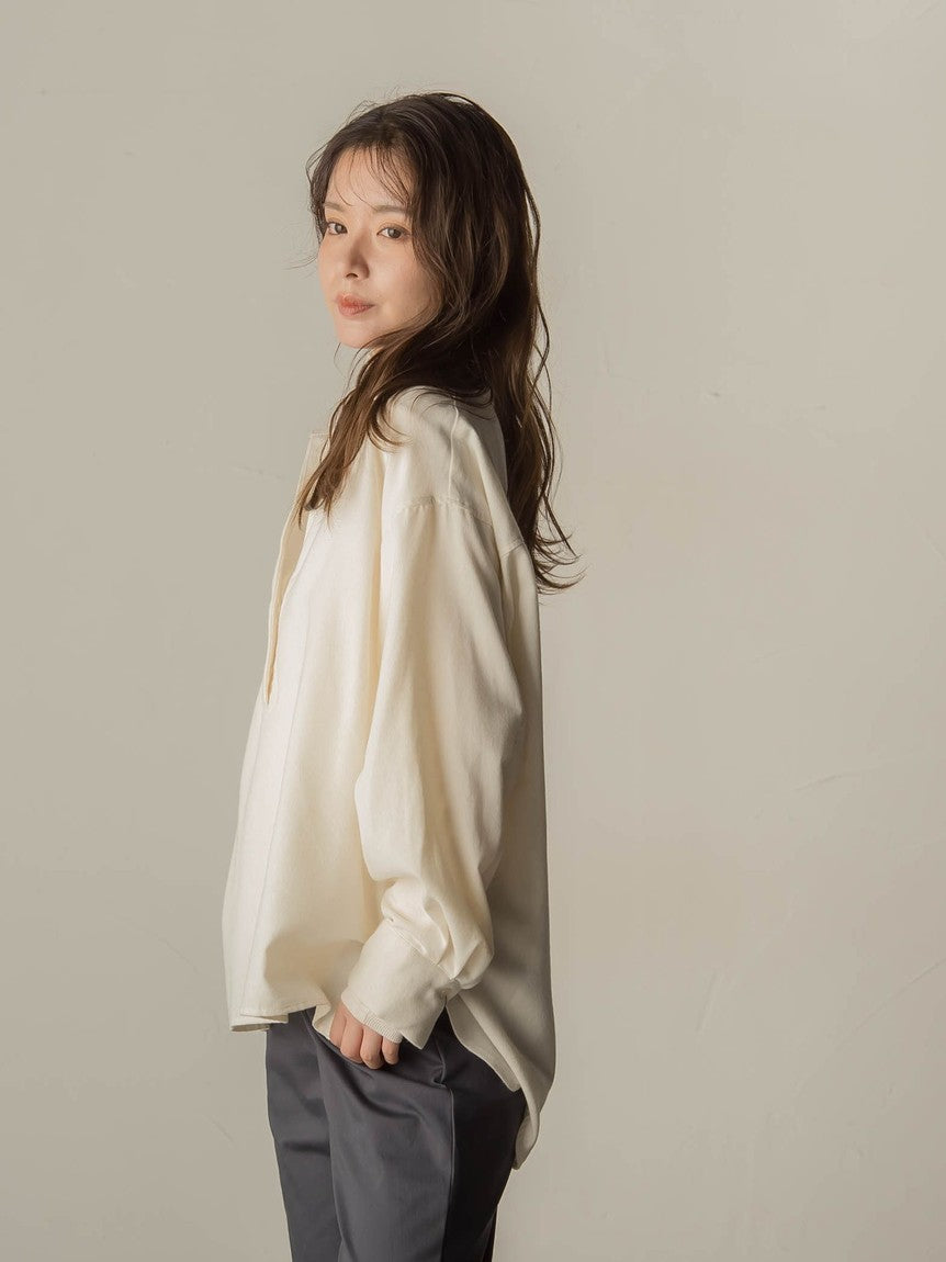 ビッキー VICKY スキッパーシャツ≪手洗い可能≫ （ホワイト） ホワイト