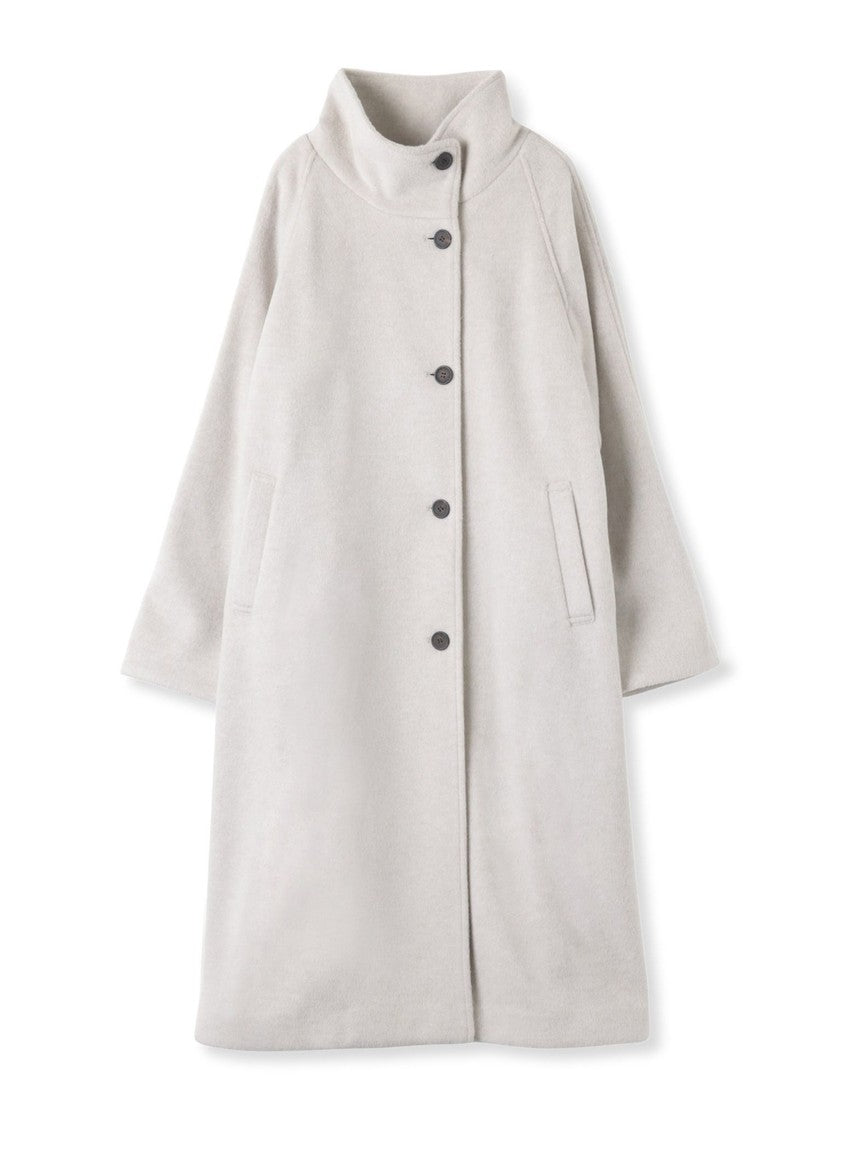 VICKY Airy Woolish Stand Collar Coat ≪Hand Washable≫