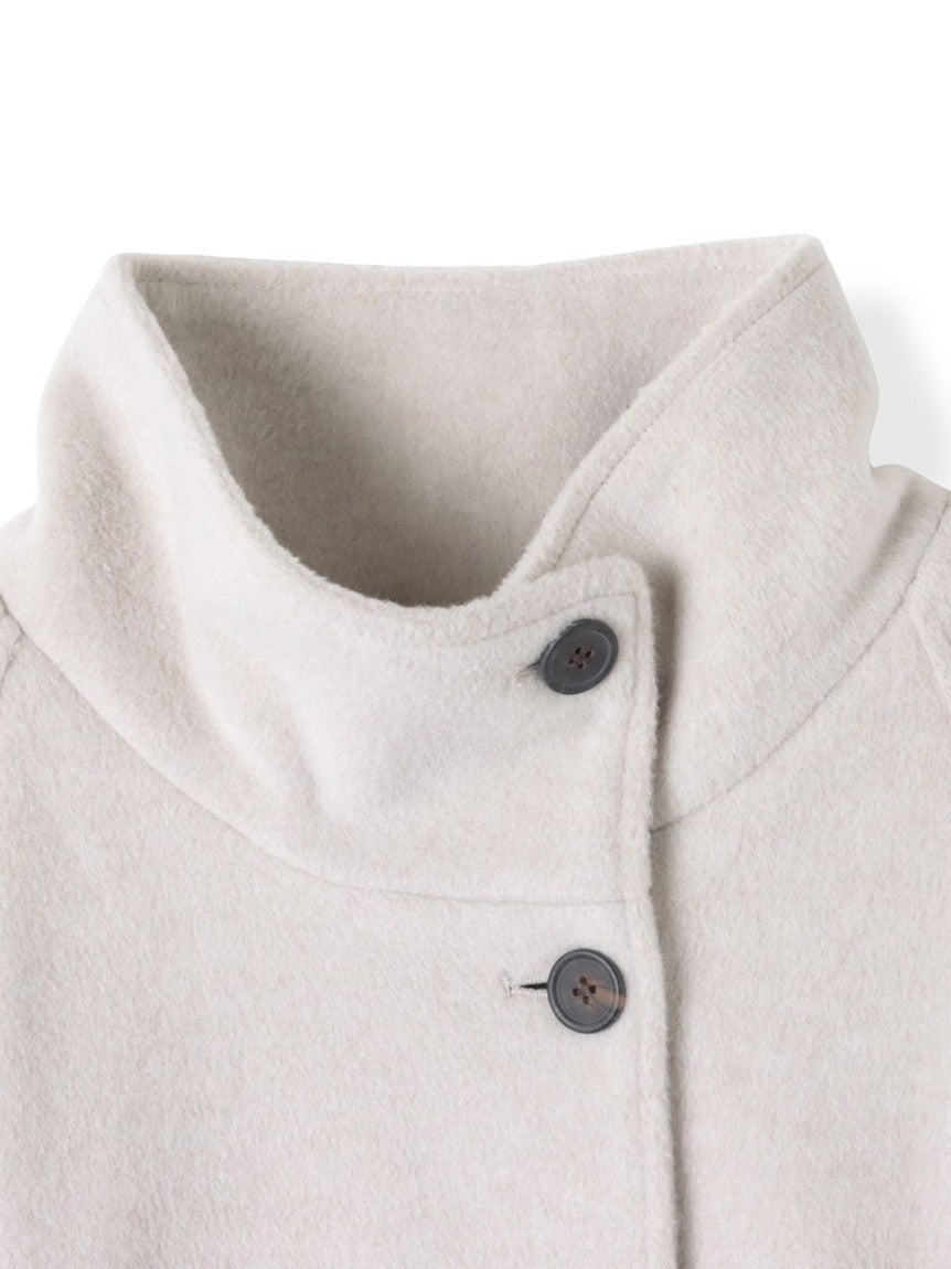 VICKY Airy Woolish Stand Collar Coat ≪Hand Washable≫