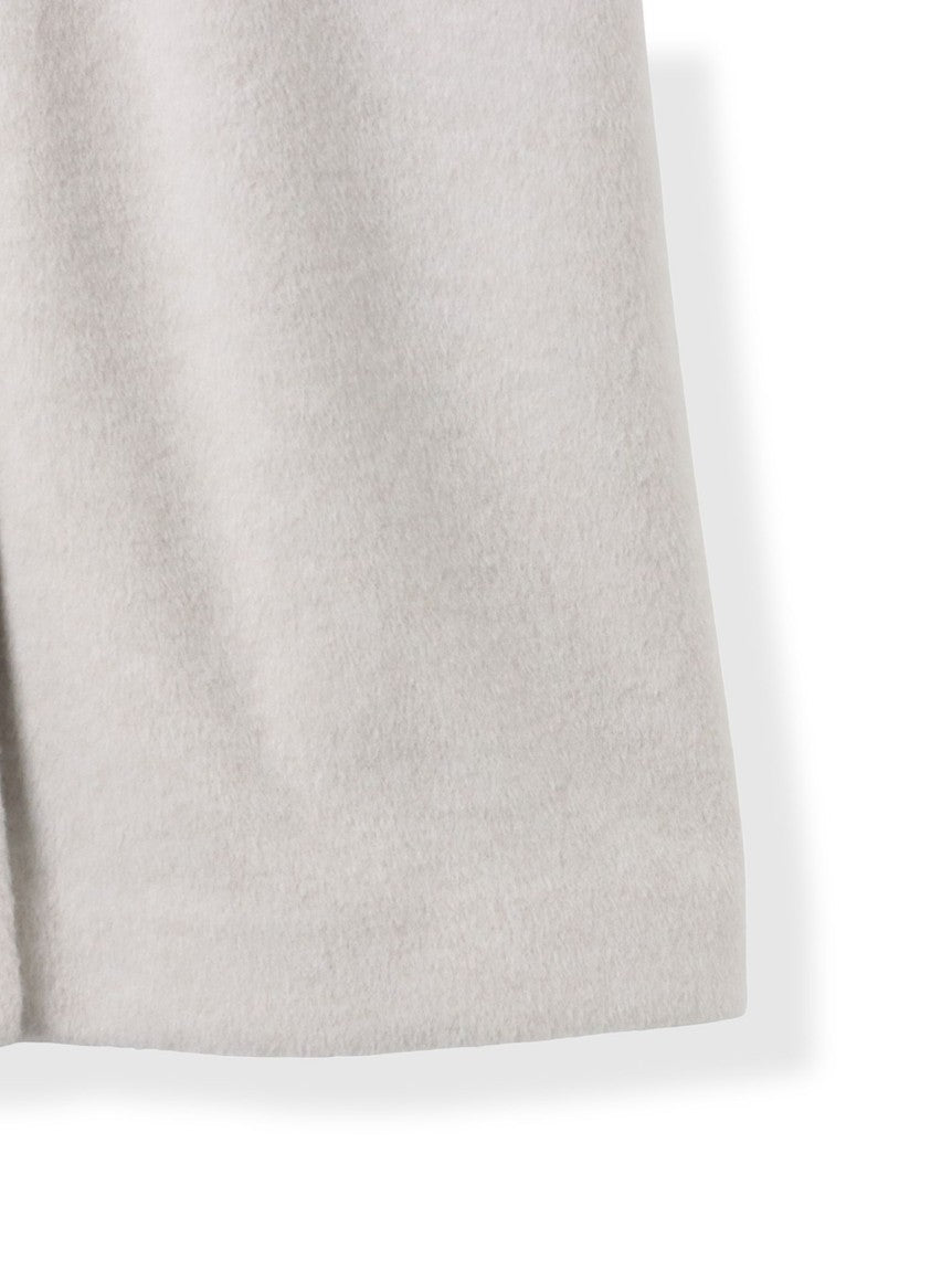 VICKY Airy Woolish Stand Collar Coat ≪Hand Washable≫