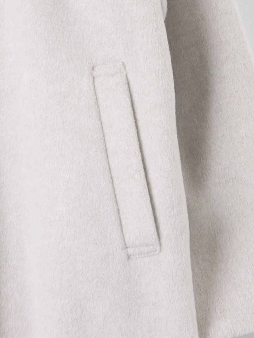 VICKY Airy Woolish Stand Collar Coat ≪Hand Washable≫