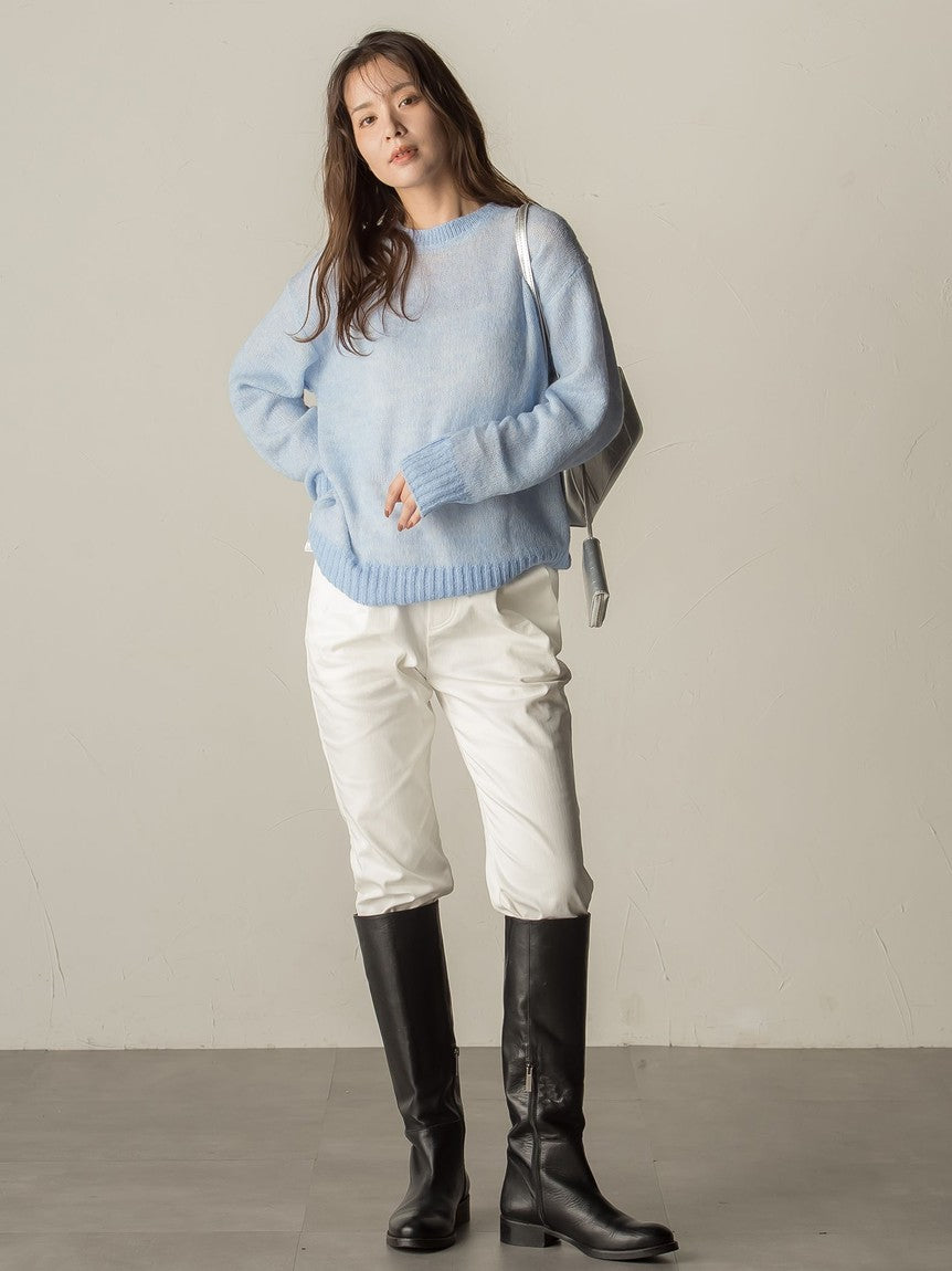 ビッキー VICKY ストレッチ裏起毛ストレートチノパンツ≪手洗い可能≫ （オフホワイト） オフホワイト