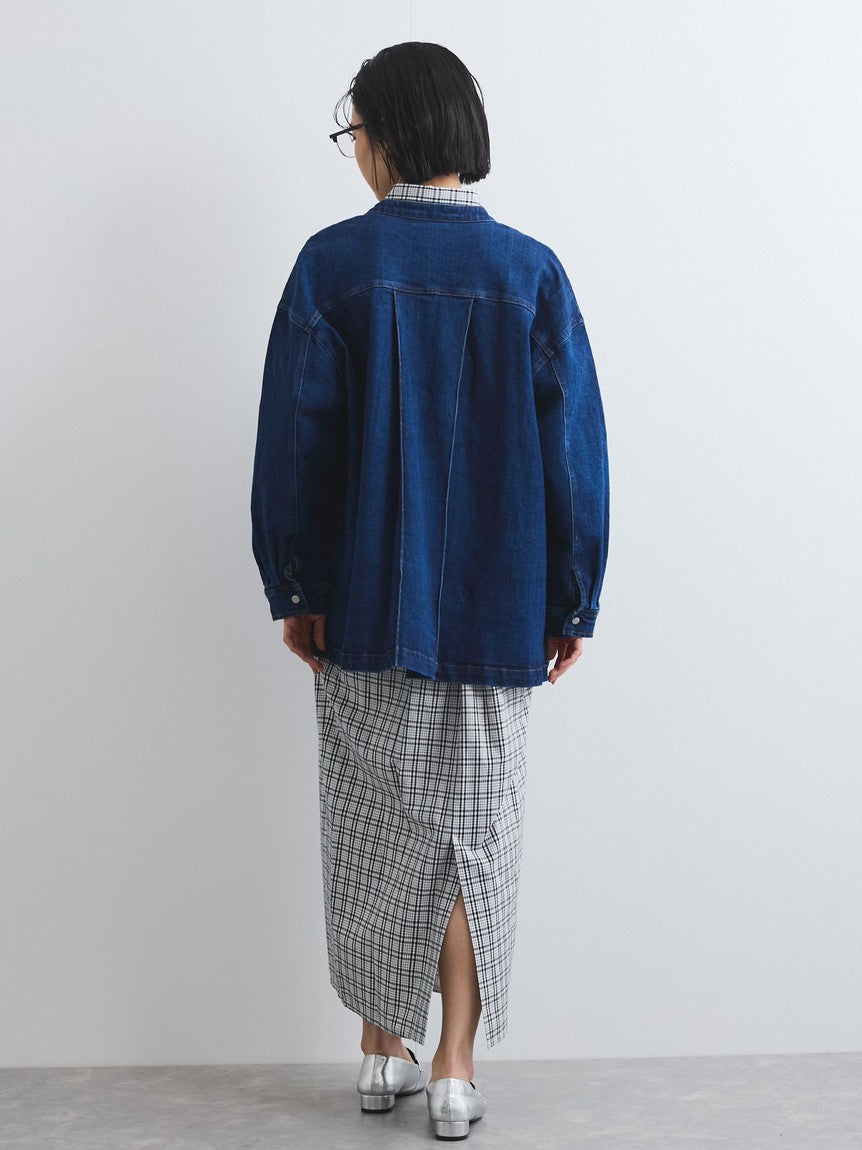 ビッキー VICKY ストレッチデニムチュニックジャケット≪手洗い可能≫ （ネイビー） ネイビー