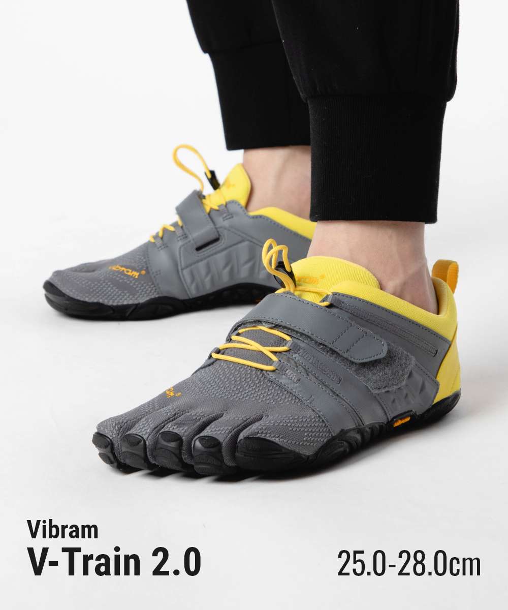ビブラムファイブフィンガーズ Vibram FiveFingers ビブラム ファイブフィンガーズ Vibram FiveFingers V-Train 2.0 21M7701 トレイル ランニング ベアフット 五本指 メンズ シューズ （GREY×LIME×BLACK） GREY×LIME×BLACK