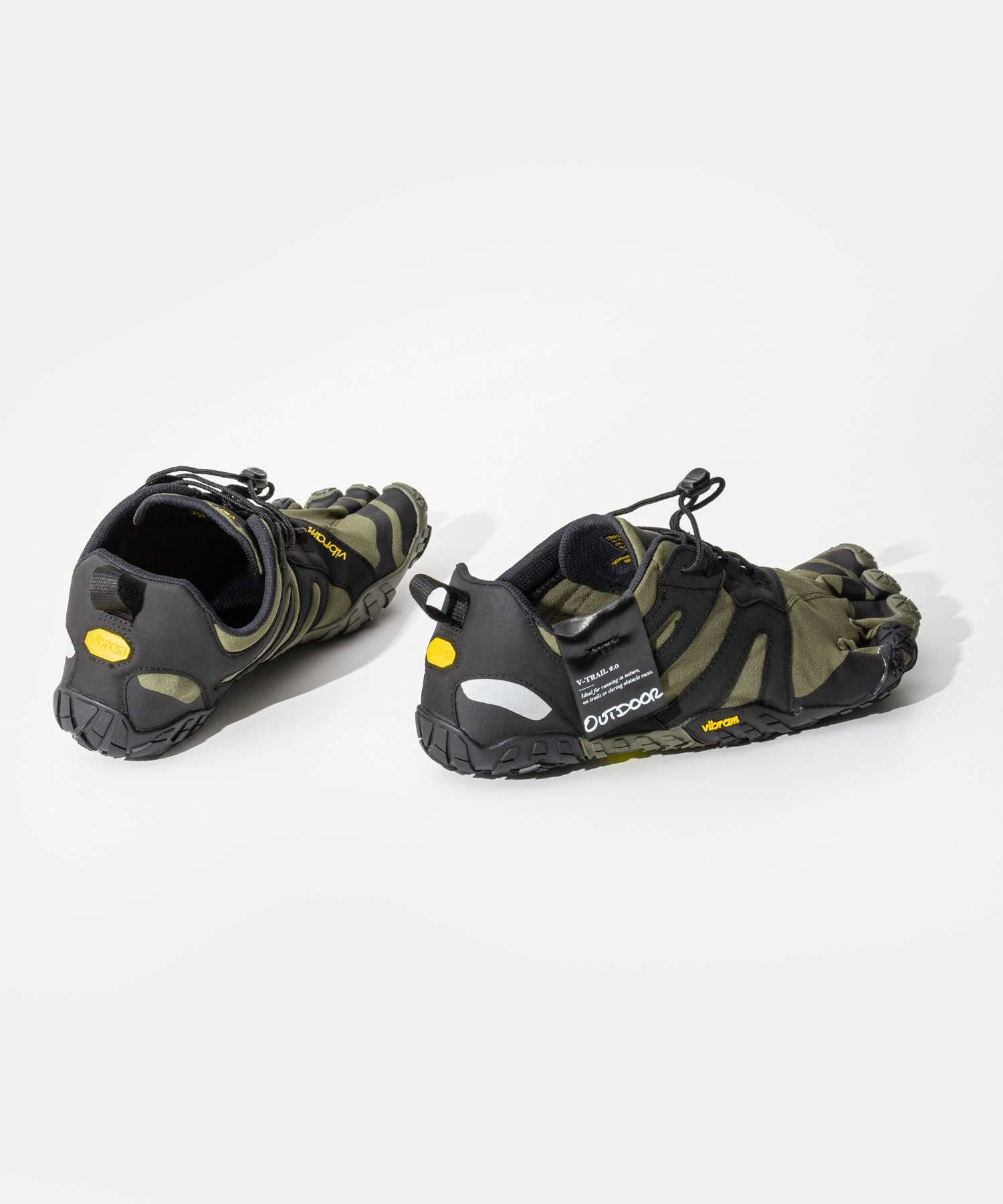 ビブラムファイブフィンガーズ Vibram FiveFingers ビブラム ファイブフィンガーズ Vibram FiveFingers V-Trail 2.0 19M7602 トレイル ランニング ベアフット 五本指 メンズ シューズ （IVY×BLACK/アイボリー×ブラック） IVY×BLACK/アイボリー×ブラック