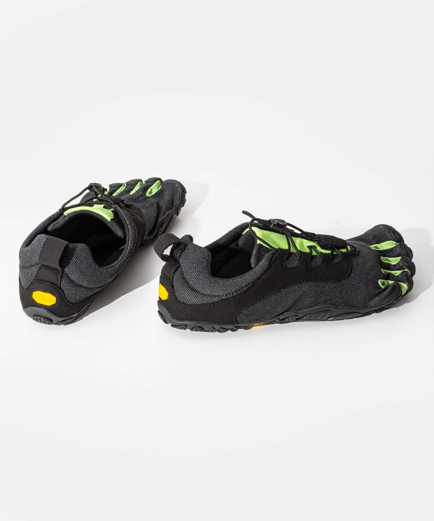 ビブラムファイブフィンガーズ Vibram FiveFingers ビブラム ファイブフィンガーズ Vibram FiveFingers V-Run Retro 21M8002 レトロ ベアフットシューズ 五本指 メンズ シューズ （BLACK×GREEN×BLACK） BLACK×GREEN×BLACK