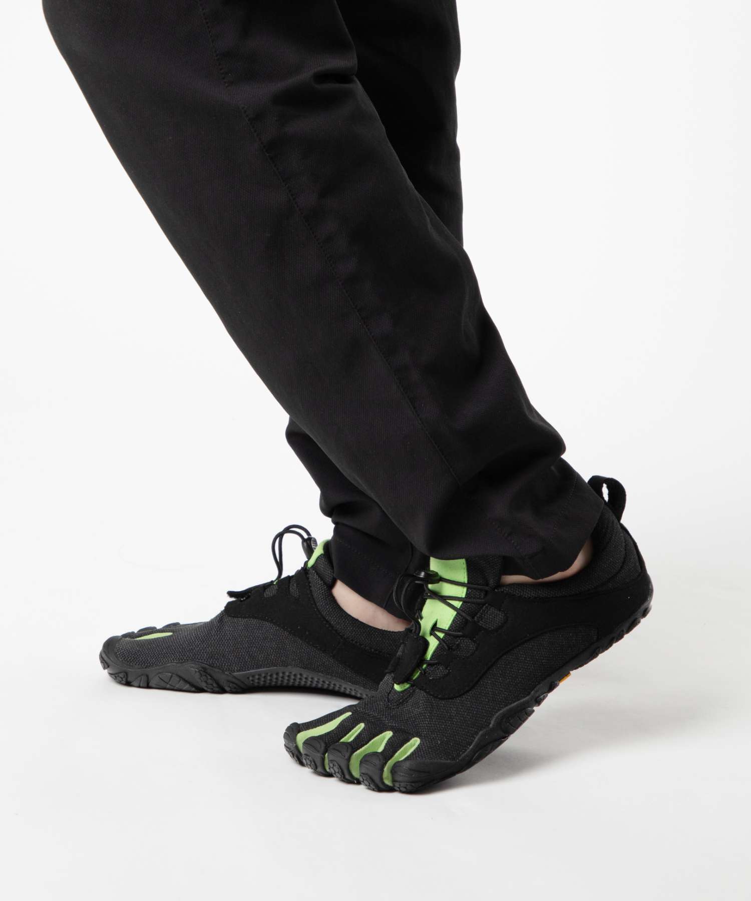 ビブラムファイブフィンガーズ Vibram FiveFingers ビブラム ファイブフィンガーズ Vibram FiveFingers V-Run Retro 21M8002 レトロ ベアフットシューズ 五本指 メンズ シューズ （BLACK×GREEN×BLACK） BLACK×GREEN×BLACK