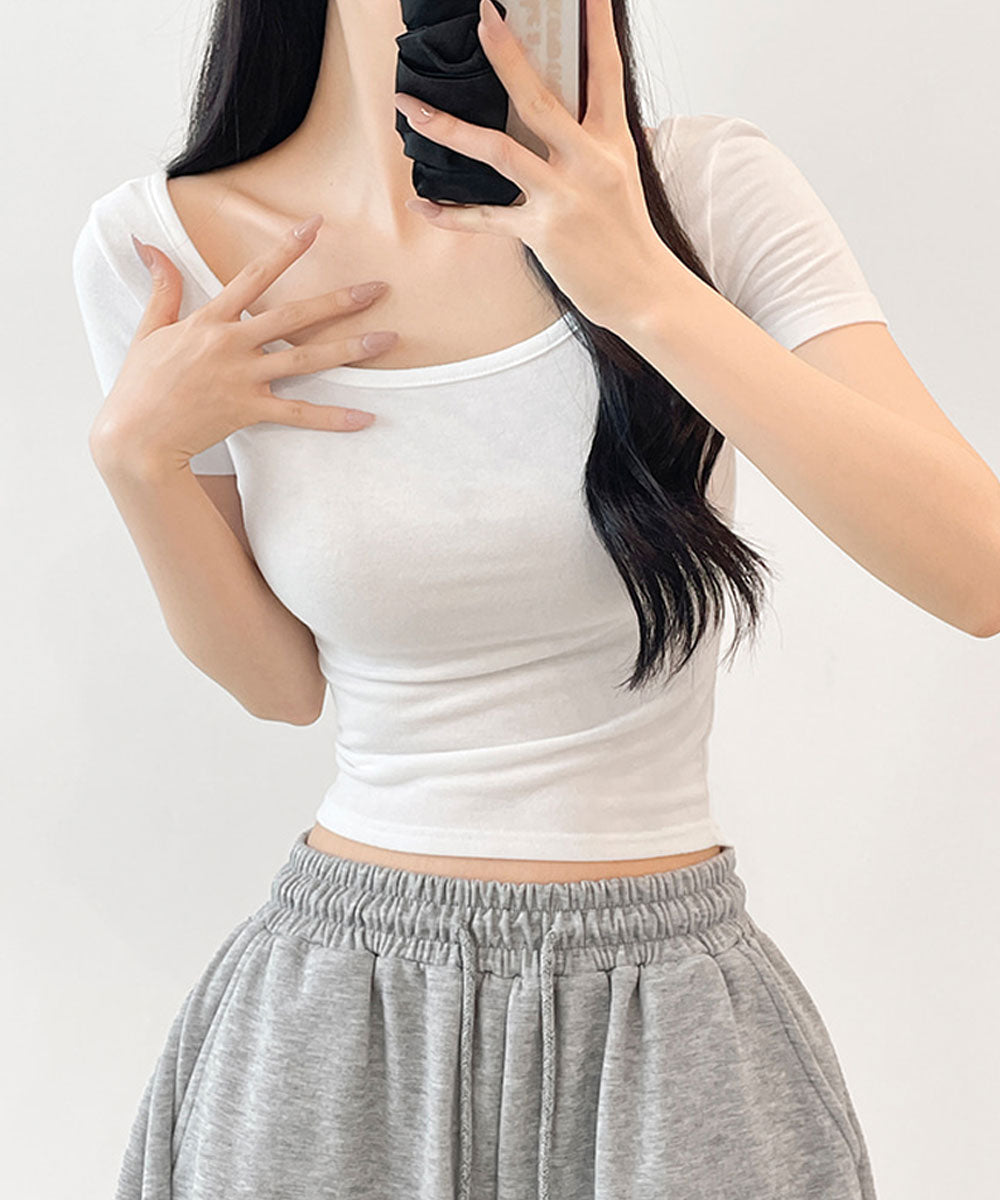 ビビッドレディ VIVIDLADY バックスリット コンパクトTシャツ （アイボリー） アイボリー