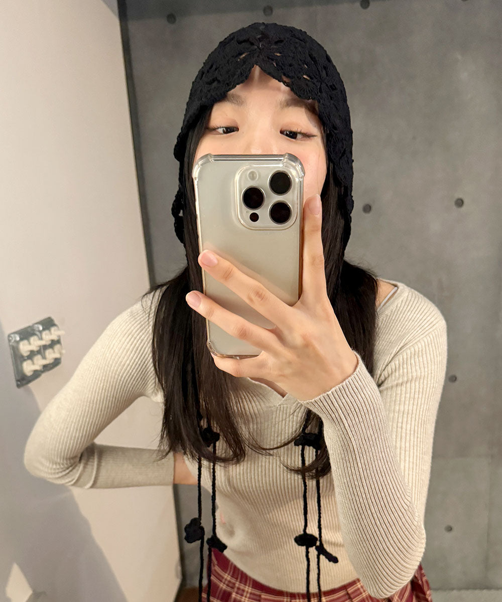 ビビッドレディ VIVIDLADY ニット帽 ニットキャップ ニットcap （ブラック） ブラック