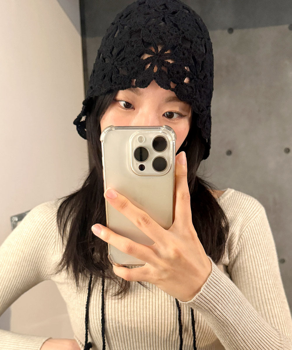 ビビッドレディ VIVIDLADY ニット帽 ニットキャップ ニットcap （ブラック） ブラック