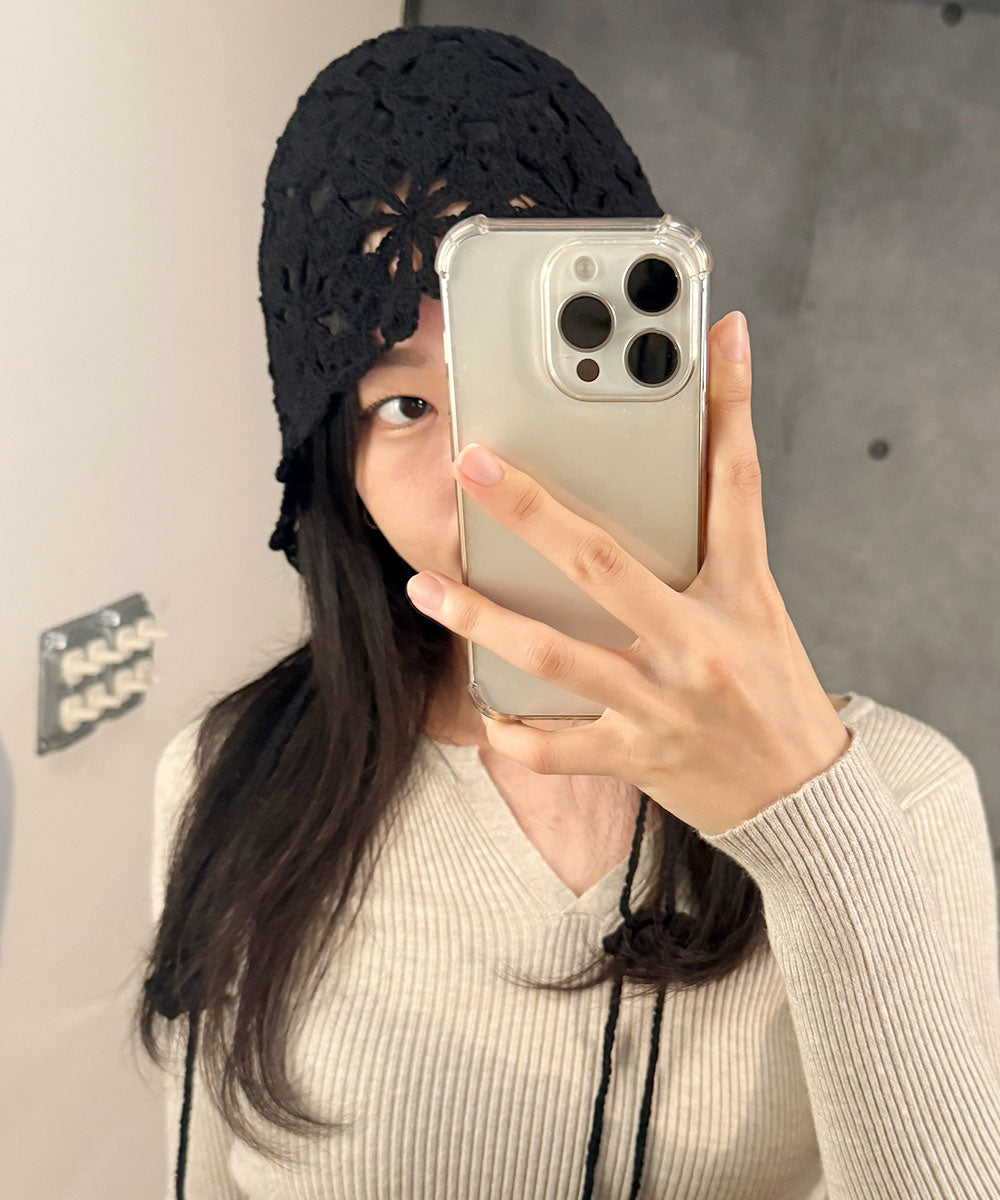 ビビッドレディ VIVIDLADY ニット帽 ニットキャップ ニットcap （ブラック） ブラック