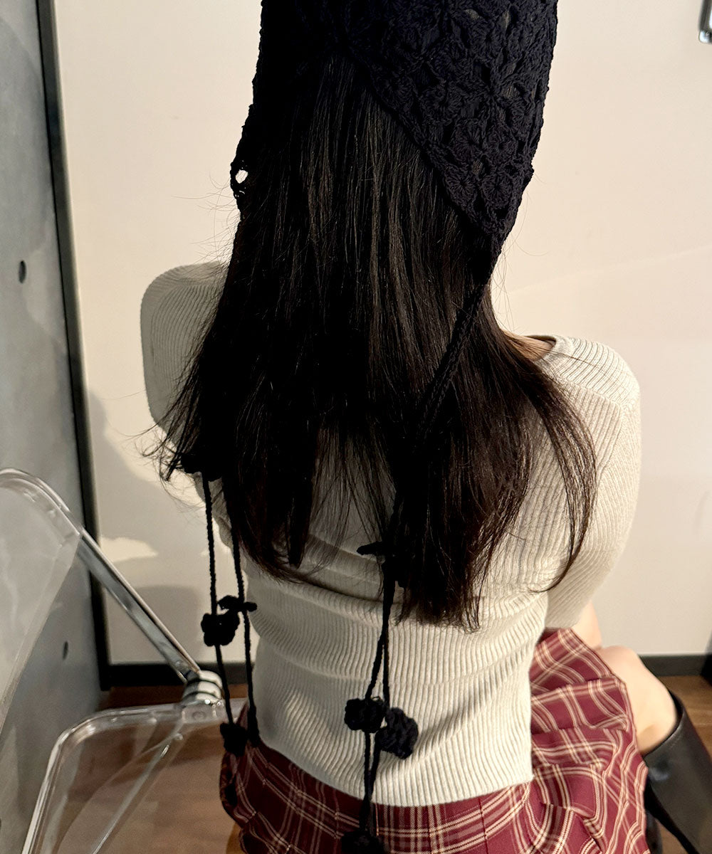 ビビッドレディ VIVIDLADY ニット帽 ニットキャップ ニットcap （ブラック） ブラック