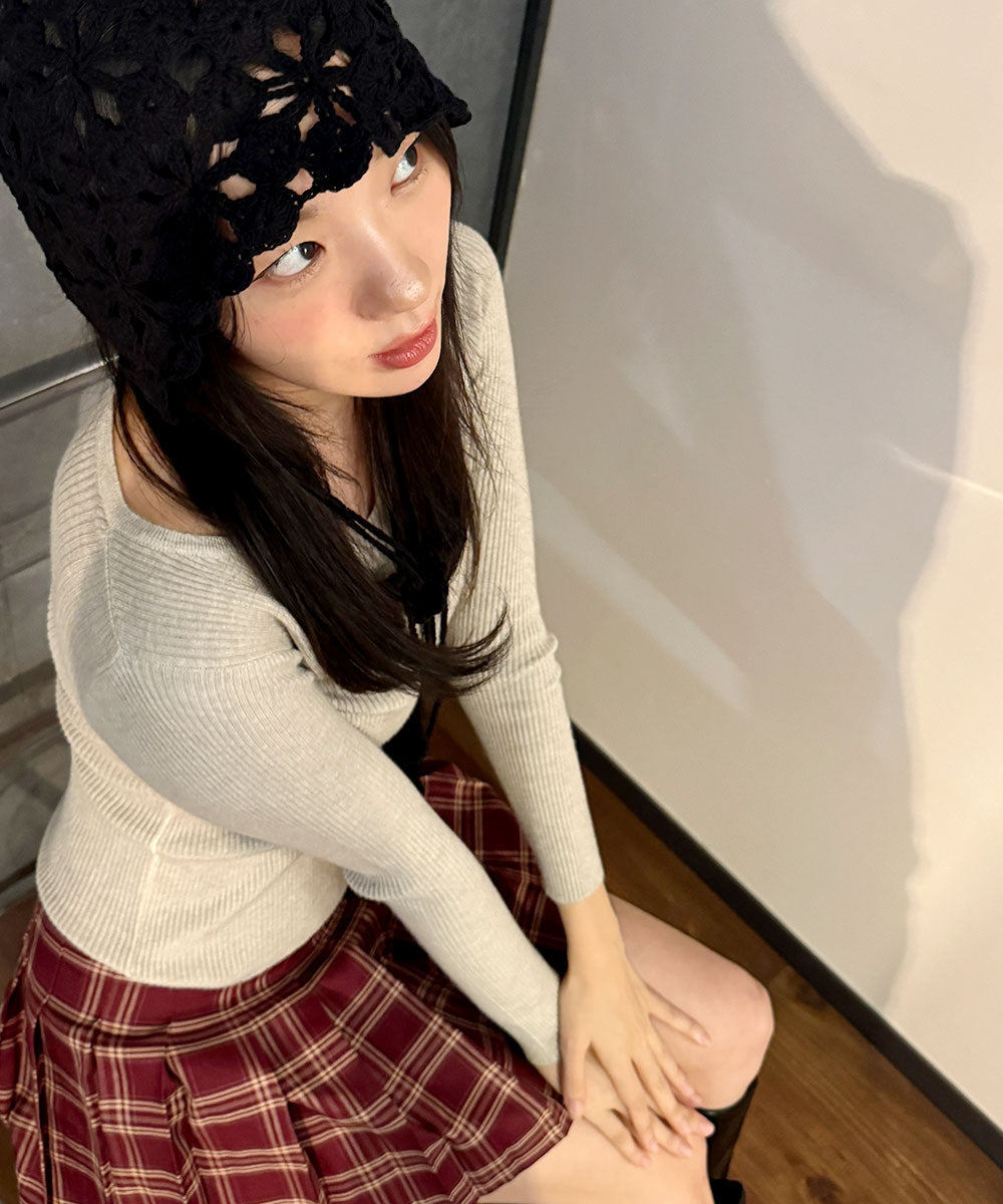 ビビッドレディ VIVIDLADY ニット帽 ニットキャップ ニットcap （ブラック） ブラック