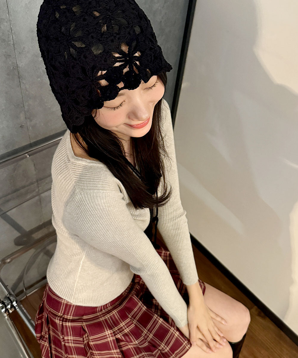 ビビッドレディ VIVIDLADY ニット帽 ニットキャップ ニットcap （ブラック） ブラック