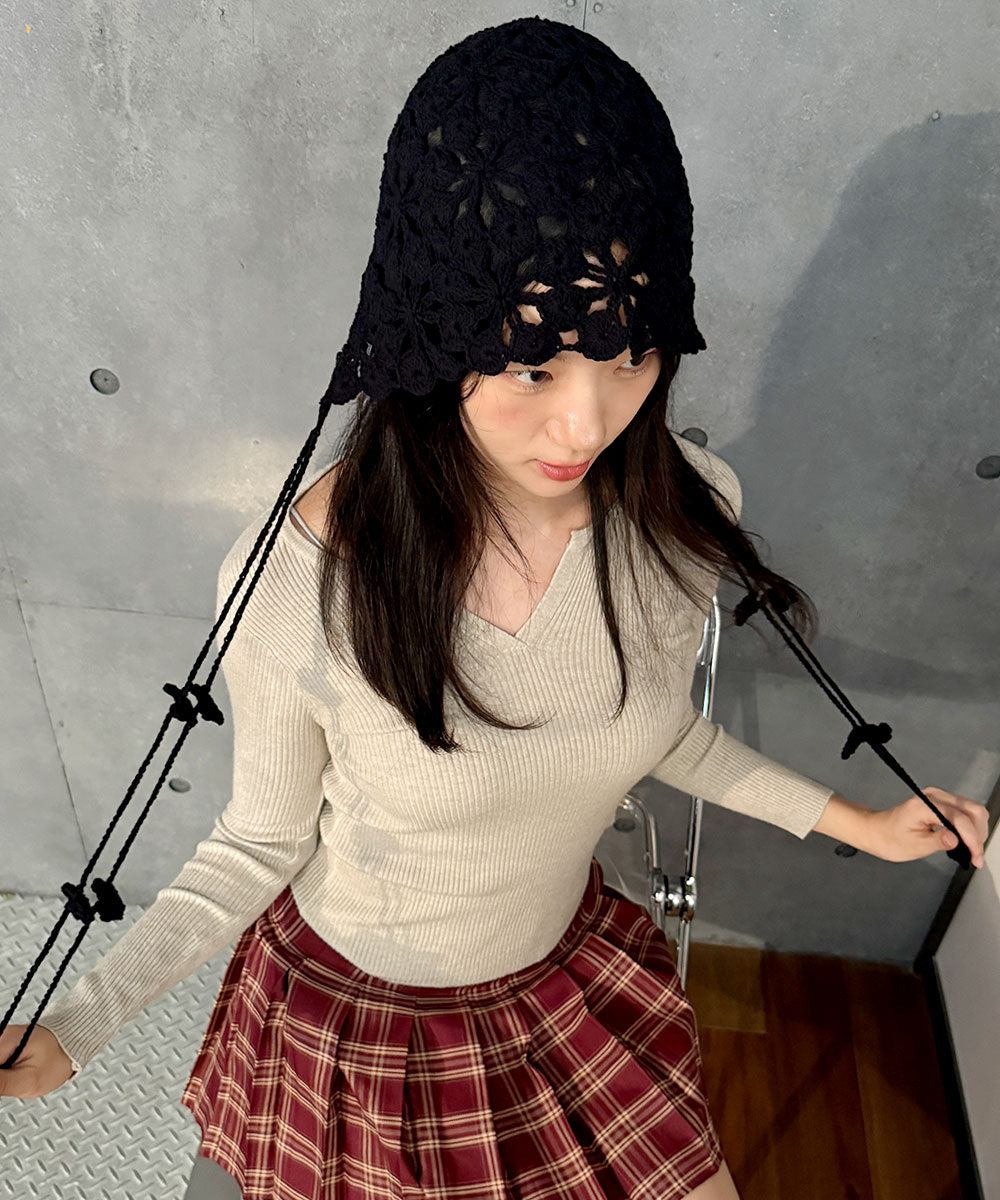 ビビッドレディ VIVIDLADY ニット帽 ニットキャップ ニットcap （ブラック） ブラック