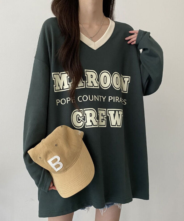 ビビッドレディ VIVIDLADY 韓国ファッション 長袖 tシャツ レディース （グリーン） グリーン