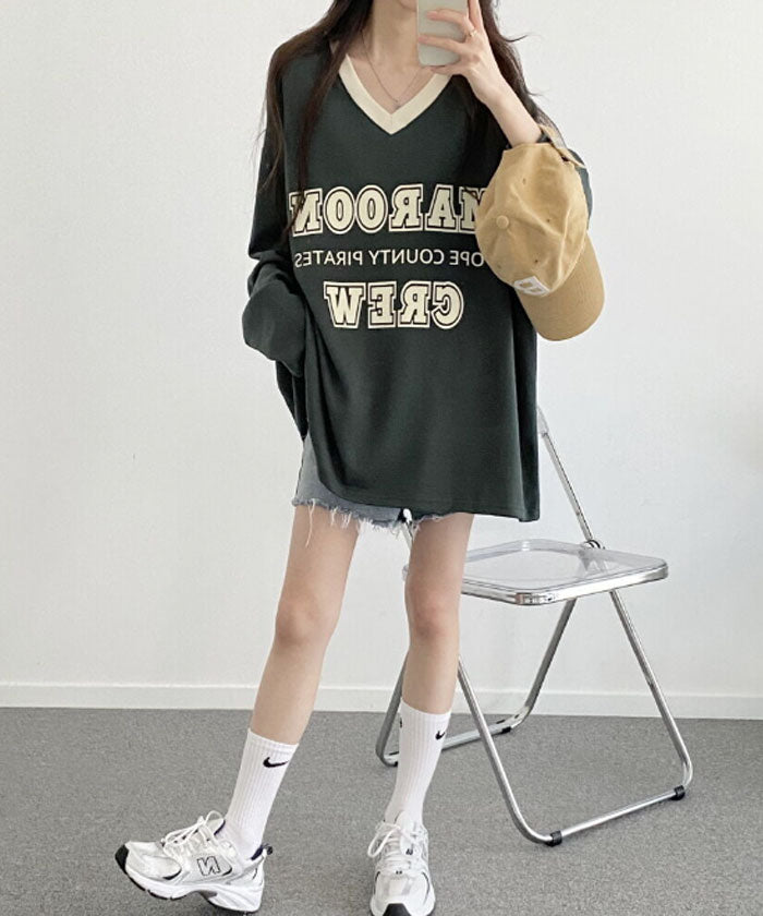 ビビッドレディ VIVIDLADY 韓国ファッション 長袖 tシャツ レディース （グリーン） グリーン