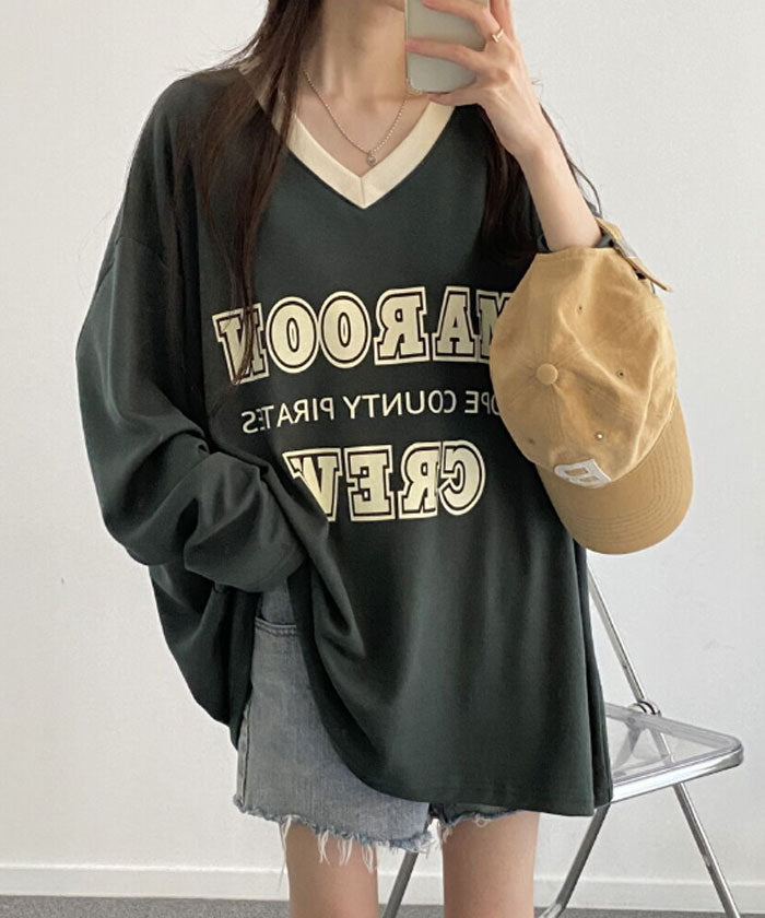ビビッドレディ VIVIDLADY 韓国ファッション 長袖 tシャツ レディース （グリーン） グリーン