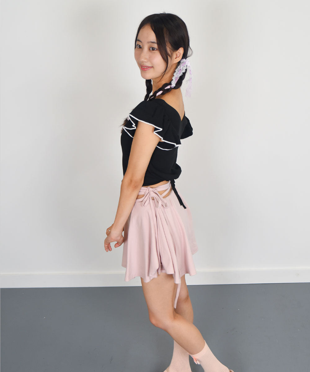 ビビッドレディ VIVIDLADY パンツ付きミニスカートバレエコア （ピンク） ピンク