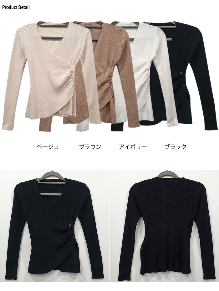 トップス YK CLANE - ダブルフェイス ヤク ニットトップス - W FACE HALF ZIP YAK