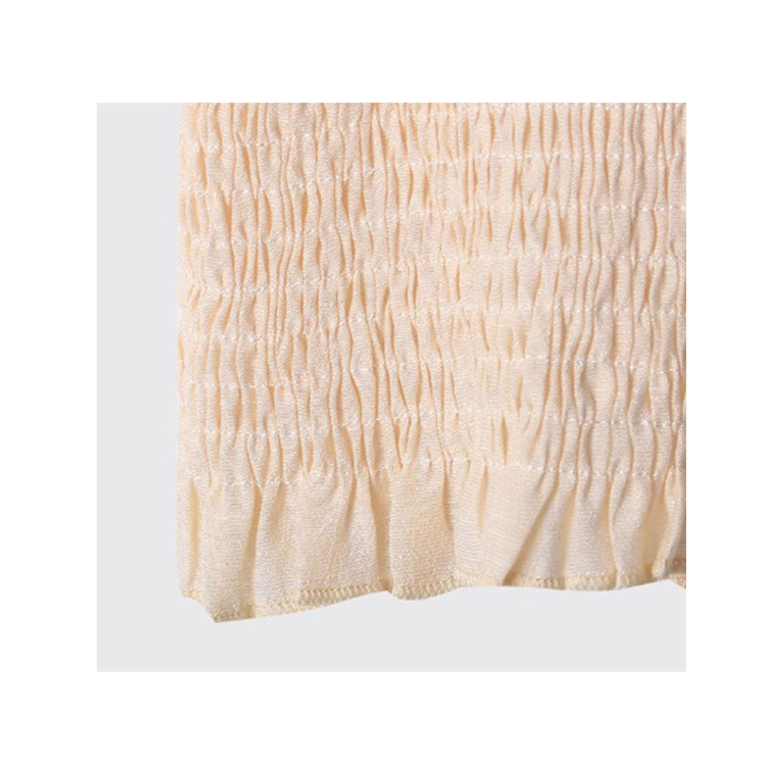 ビビッドレディ VIVIDLADY シアーオーバーサイズシャツ＋シャーリングキャミソール セットアイテム （ベージュ） ベージュ