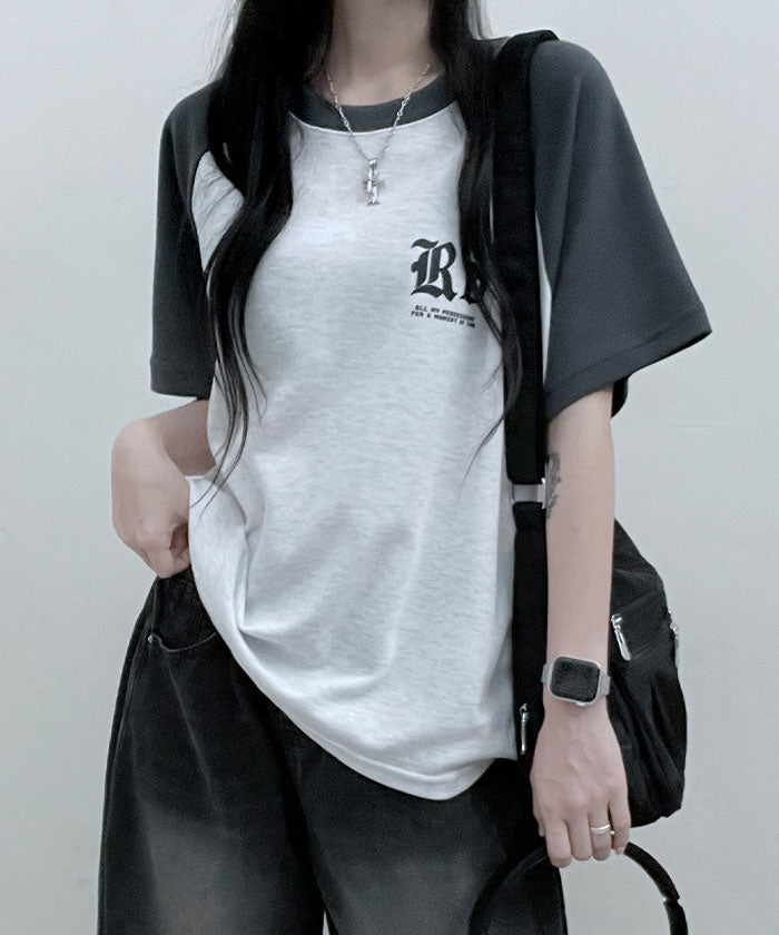 ビビッドレディ VIVIDLADY 配色ラグラン半袖Tシャツ レディース 夏 （ネイビー） ネイビー
